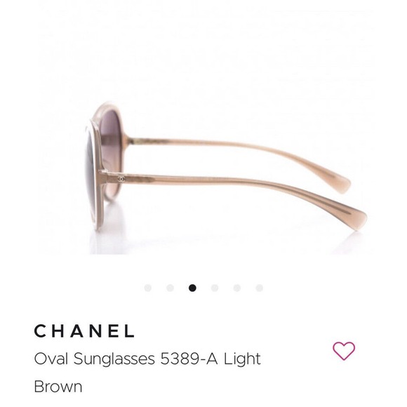 CHANEL Sunglasses Oversized Oval Style 5389 Light Brown Fall Sunnies - Picture 3 of 16